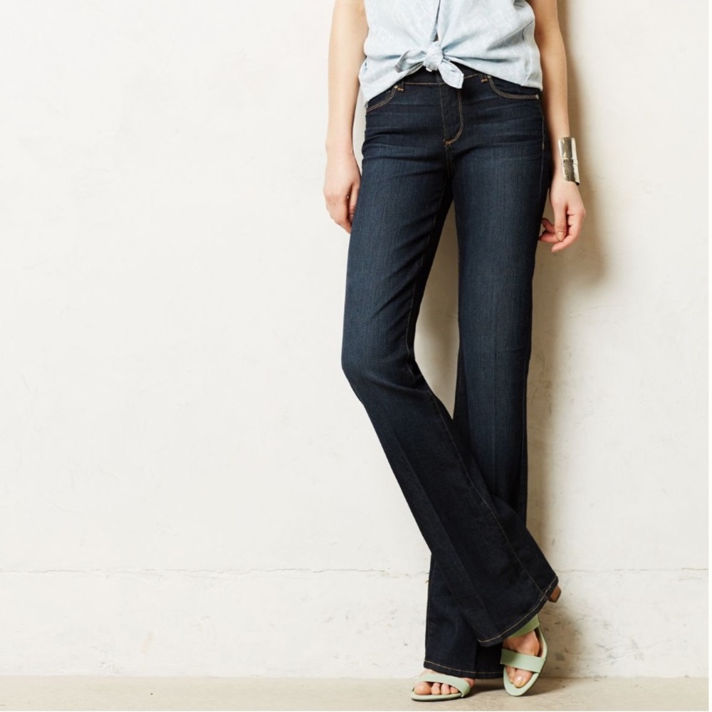 PAIGE Hidden Hills Bootcut Flare Jeans Soft Stretch Low Slung Size 28